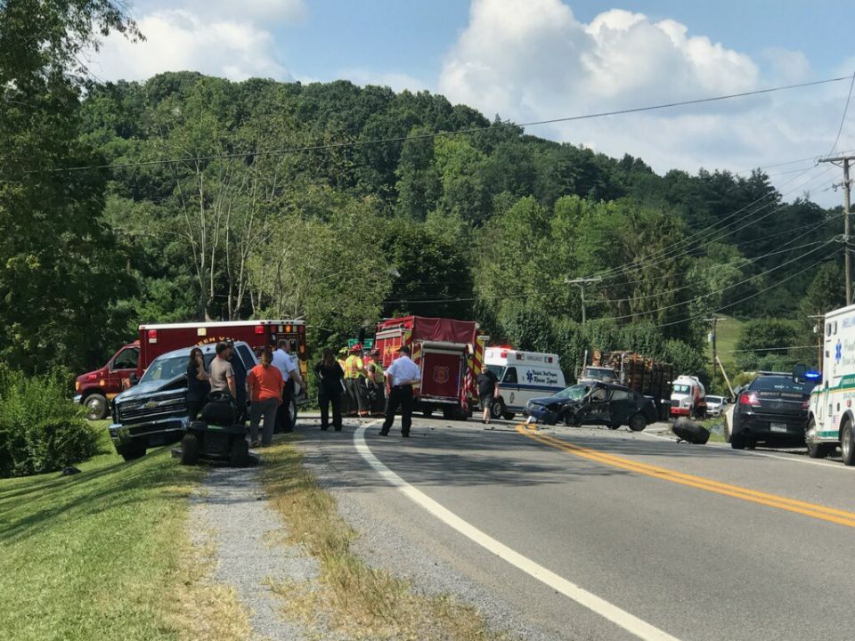 Route 20 crash ...